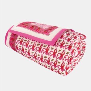 🔴PINK MONKEY ROLLER RABBIT QUILT